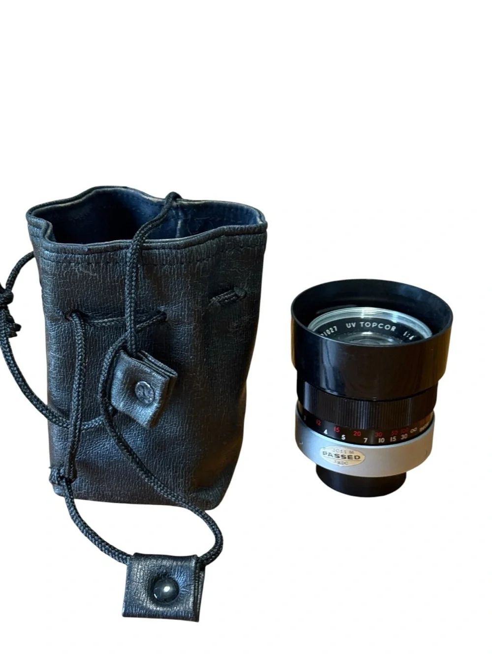 Topcor UV 100mm f/4 Lens w/Leather Case(Read)
